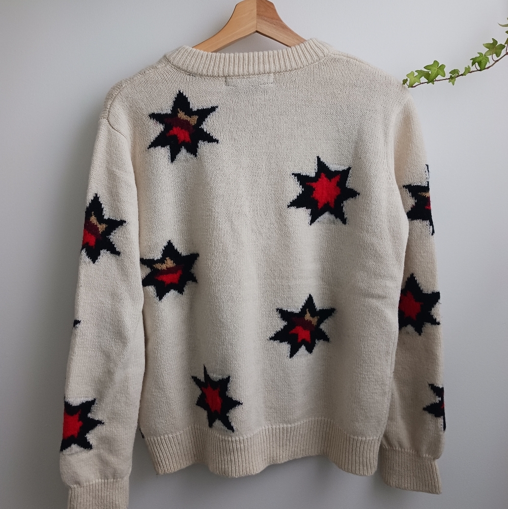 Scotch & Soda Embroidered Star Knit Sweater - Picture 8 of 11